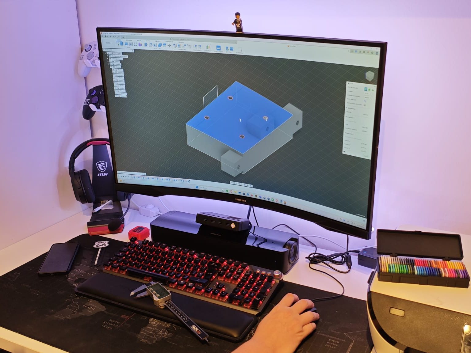 Diseño CAD de pieza mecánica – impresión 3D en Menorca